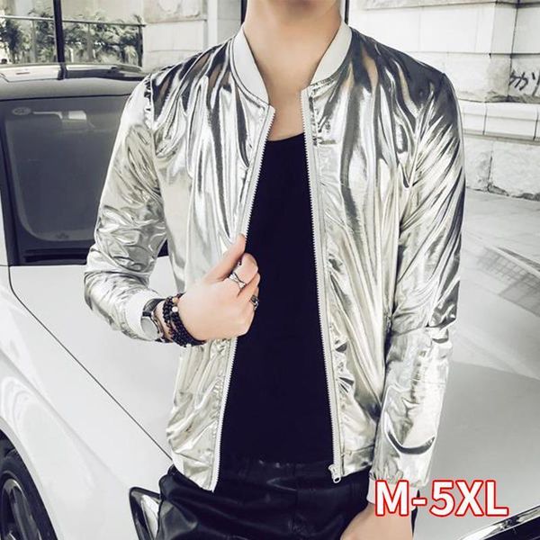 silver bright bomber jacket men reflective jacket coats male streetwear stretch slim fit hip hop punk uniform stage jackets men1, Black;brown
silver bright bomber jacket men reflective jacket coats male streetwear stretch slim fit hip hop punk uniform stage jackets men1, Black;brown