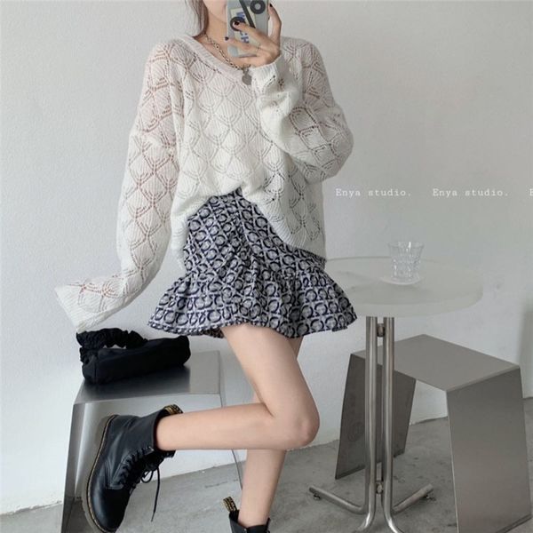 xr0dc 2020 autumn for knitwear knitwearand loose sweet v-neck looks thin and lazyhollow out thin knitwear is versatile new girls ui08n, White;black
xr0dc 2020 autumn for knitwear knitwearand loose sweet v-neck looks thin and lazyhollow out thin knitwear is versatile new girls ui08n, White;black