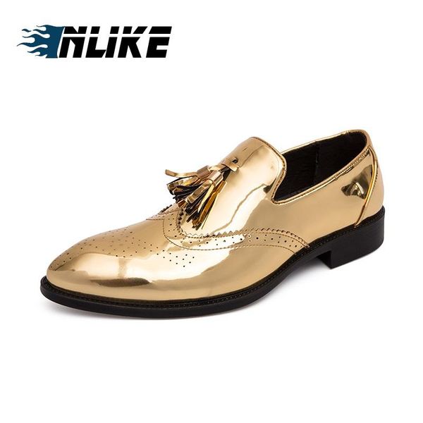 men big size formal dress shoes soft sole slip-on loafers patent leather party casual shoes formal men, Black
men big size formal dress shoes soft sole slip-on loafers patent leather party casual shoes formal men, Black