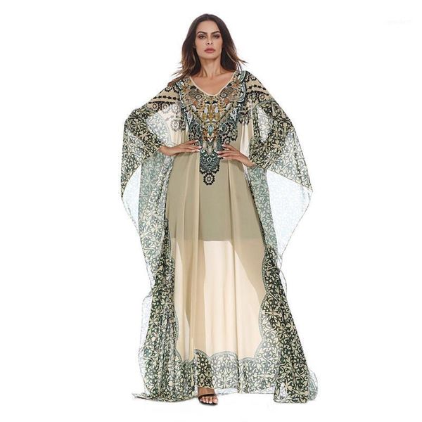 ethnic clothing vintage muslim printed chiffon abaya batwing sleeve women loose islamic dubai femme long party maxi robe gown vkdr12561, Red
ethnic clothing vintage muslim printed chiffon abaya batwing sleeve women loose islamic dubai femme long party maxi robe gown vkdr12561, Red