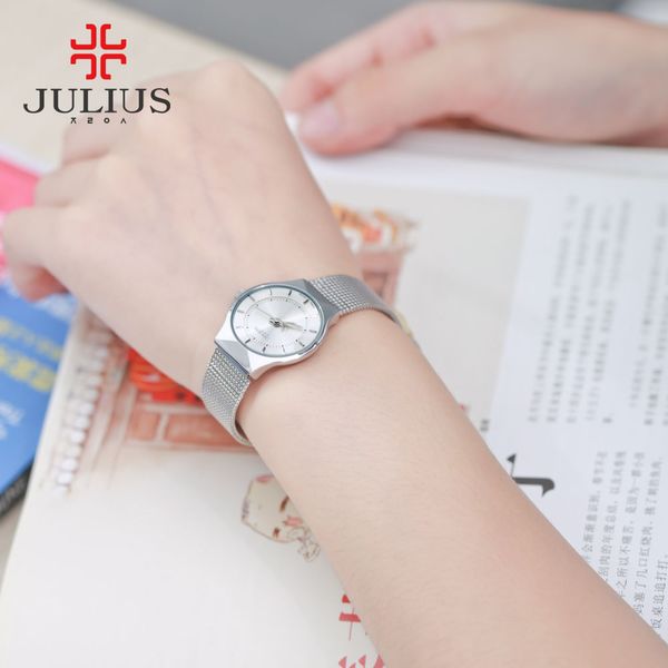 julius 2020 fashion casual luxury watch brand logo men's watch silver black ultra thin mesh full steel quartz waterproof ja-577, Slivery;brown
julius 2020 fashion casual luxury watch brand logo men's watch silver black ultra thin mesh full steel quartz waterproof ja-577, Slivery;brown