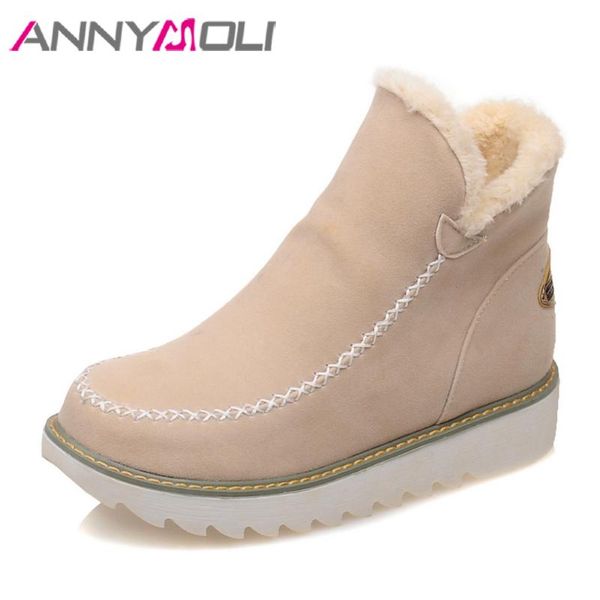 annymoli snow boots winter boots женщины толстые bottom теплые лодыжки платформы плюшевый короткие женские туфли абрикос большой размер 43, Black
annymoli snow boots winter boots женщины толстые bottom теплые лодыжки платформы плюшевый короткие женские туфли абрикос большой размер 43, Black
