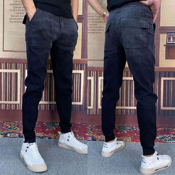 autumn winter new plush and thickened jeans men's tapered bunched slim leggings versatile fashion casual pants, Blue
autumn winter new plush and thickened jeans men's tapered bunched slim leggings versatile fashion casual pants, Blue
