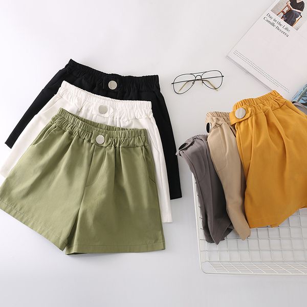 high waist women's summer 2020 new outer wear wild slim shorts women cotton thin loose casual wide legs short, White;black
high waist women's summer 2020 new outer wear wild slim shorts women cotton thin loose casual wide legs short, White;black