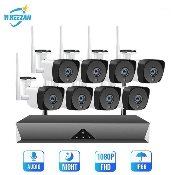 wheezan surveillance system wifi cctv ip camera kit 1080p 8ch h.265 audio p2p night vision hd outdoor home security camera set1
wheezan surveillance system wifi cctv ip camera kit 1080p 8ch h.265 audio p2p night vision hd outdoor home security camera set1