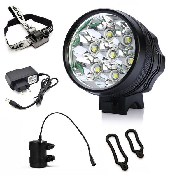 new bicycle front light 7x cree xm-l t6 led bike headlight 8400 lumen mountain bike lamp + 10000mah waterproof battery pack
new bicycle front light 7x cree xm-l t6 led bike headlight 8400 lumen mountain bike lamp + 10000mah waterproof battery pack
