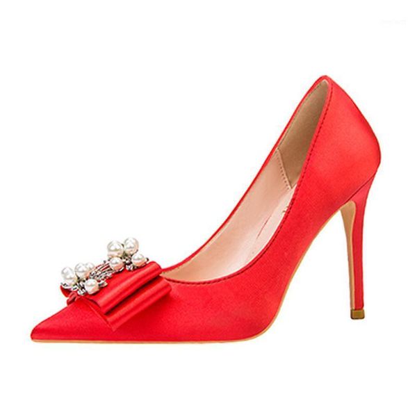 meriahzheng 10cm 2020 fashion high-heeled satin pointed toe shallow mouth women's shoes banquet pearl bow singles shoes zwm1, Black
meriahzheng 10cm 2020 fashion high-heeled satin pointed toe shallow mouth women's shoes banquet pearl bow singles shoes zwm1, Black
