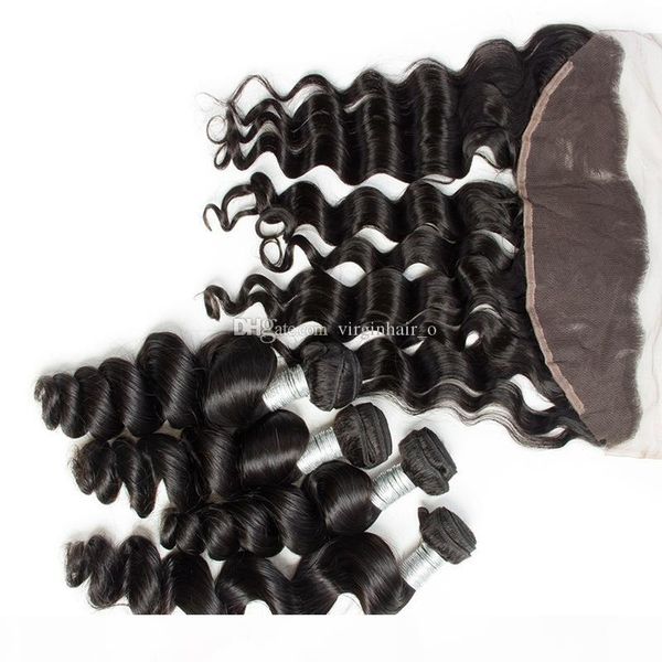 13*4 lace frontal closure with bundles 5pcs lot 9a mink brazilian human hair loose wave 4pcs with ear to ear full lace frontal, Black
13*4 lace frontal closure with bundles 5pcs lot 9a mink brazilian human hair loose wave 4pcs with ear to ear full lace frontal, Black