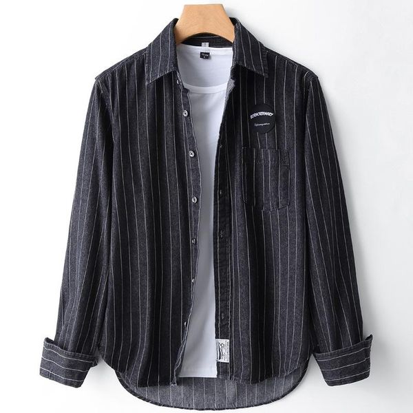 men's casual shirts arrival denim shirt men stylish western cowboy 100% cotton long sleeve striped jeans male wash size 4xl, White;black
men's casual shirts arrival denim shirt men stylish western cowboy 100% cotton long sleeve striped jeans male wash size 4xl, White;black