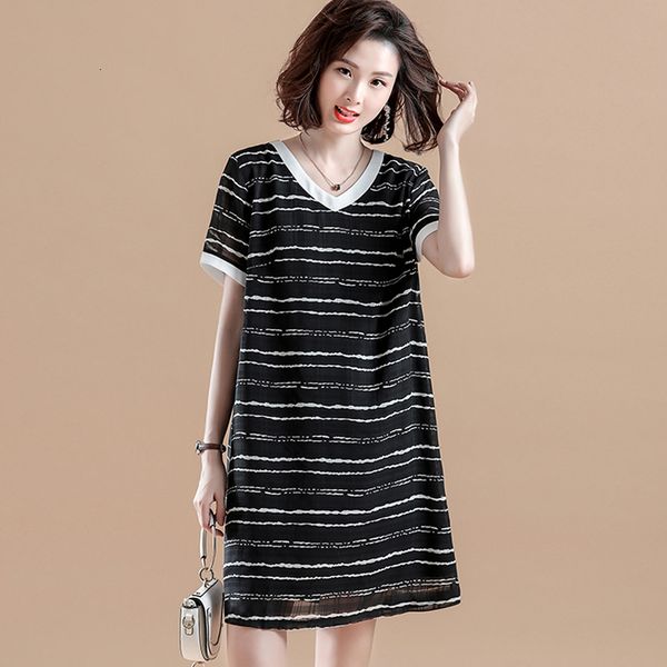 female casual loose dress, dressed in v-cleavage chiffon, dressed in women's shirt, large size 5xl h008, Black;gray
female casual loose dress, dressed in v-cleavage chiffon, dressed in women's shirt, large size 5xl h008, Black;gray