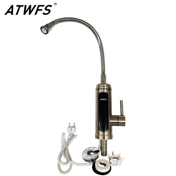 atwfs instant water heater faucet tankless heaters kitchen water tap bathroom heating electric 220v stayless steel shell delivery
atwfs instant water heater faucet tankless heaters kitchen water tap bathroom heating electric 220v stayless steel shell delivery