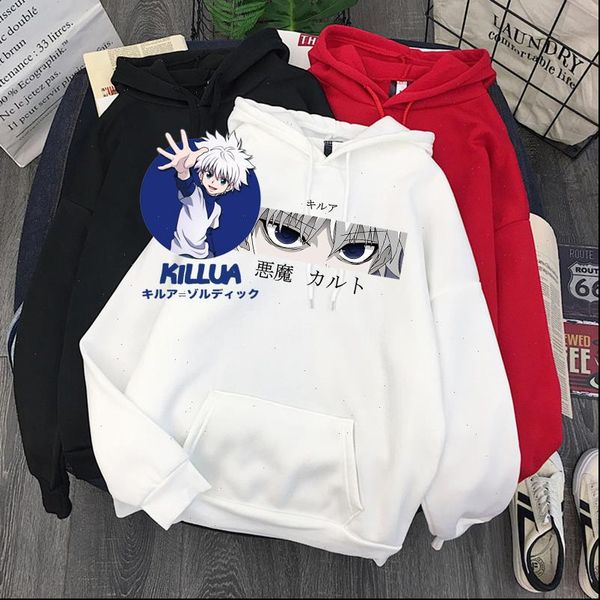 killua sweatshirts japanese anime hoodies hunter x hunter women pullovers hoodies zoldyck hisoka 90s hoody female hoodie, Black
killua sweatshirts japanese anime hoodies hunter x hunter women pullovers hoodies zoldyck hisoka 90s hoody female hoodie, Black