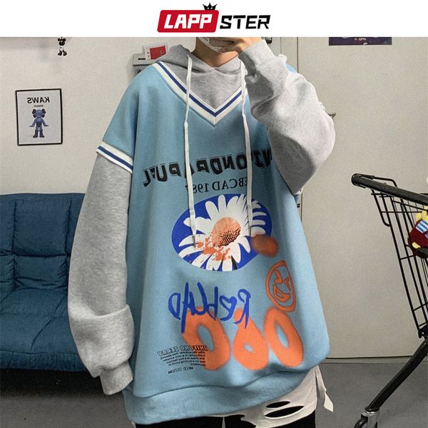 lappster korean men fake two piece print hoodies pullover 2020 thick mens hip hop harajuku sweatshirts man vintage hooded hoodie 1019, Black
lappster korean men fake two piece print hoodies pullover 2020 thick mens hip hop harajuku sweatshirts man vintage hooded hoodie 1019, Black