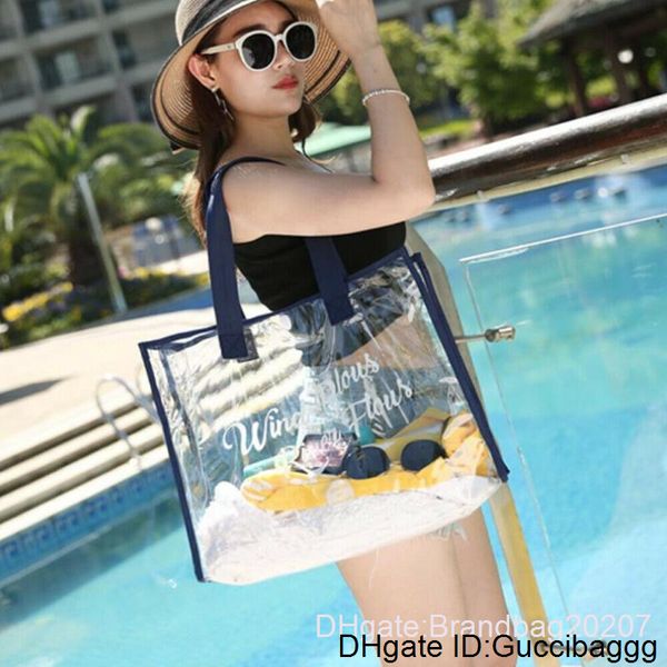 summer pvc waterproof transparent large capacity women bags comestic storage beach bag
summer pvc waterproof transparent large capacity women bags comestic storage beach bag