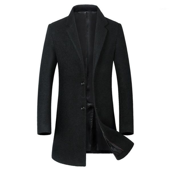 long sleeve solid woolen winter coats turn down collar wool coat and jacket england style warm men overcoat1, Black
long sleeve solid woolen winter coats turn down collar wool coat and jacket england style warm men overcoat1, Black