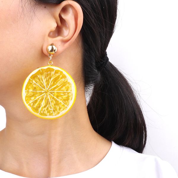 new lemon drop earrings for women fresh summer fruits dangle earring trendy jewelry cute girl accessories, Silver
new lemon drop earrings for women fresh summer fruits dangle earring trendy jewelry cute girl accessories, Silver