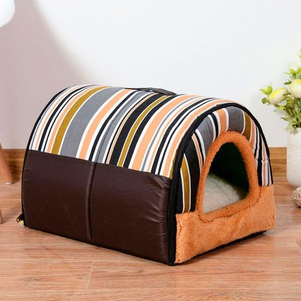 Sofa For Dog Bed Cat Puppy Pet Foldable Warm Soft Warm Pet Kennel Sofa Sleeping Bag House Puppy Cave Bed