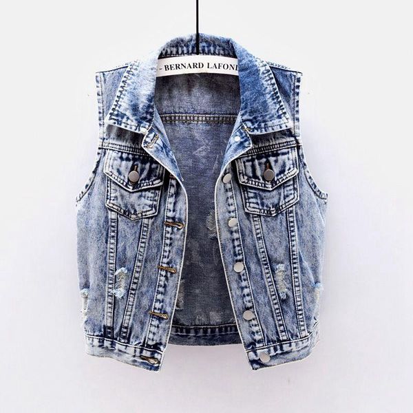 women's vests spring summer fashion plus size slim denim vest women vintage waistcoat frayed sleeveless jacket coat short jeans female1, Black;white
women's vests spring summer fashion plus size slim denim vest women vintage waistcoat frayed sleeveless jacket coat short jeans female1, Black;white