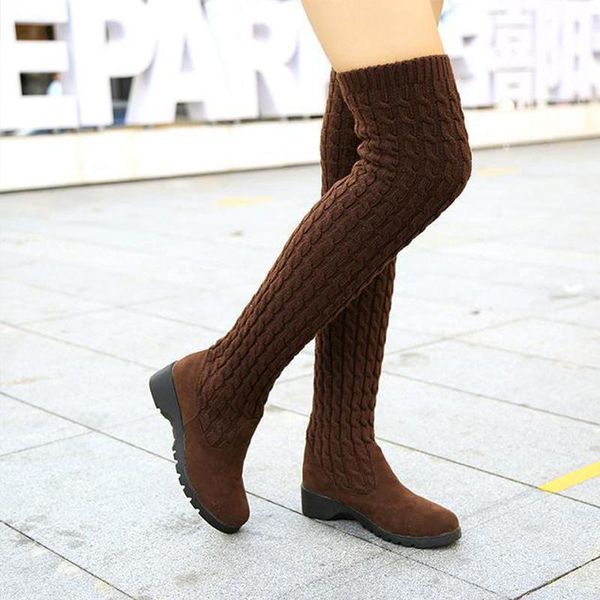 boots winter women knitting stretch over the knee high female slip on warm platform shoes ladies comfort two wear fashion 2021, Black
boots winter women knitting stretch over the knee high female slip on warm platform shoes ladies comfort two wear fashion 2021, Black