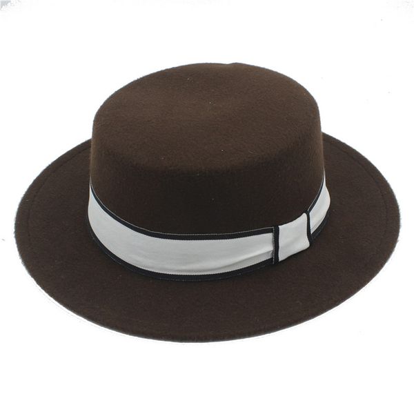 vintage men women wool blend bowler cap felt boater hat wide brim visor pork pie cap, Blue;gray
vintage men women wool blend bowler cap felt boater hat wide brim visor pork pie cap, Blue;gray