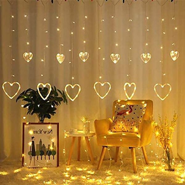 led fairy string lights heart shaped curtain hanging light christmas garland outdoor for party home wedding new year decor
led fairy string lights heart shaped curtain hanging light christmas garland outdoor for party home wedding new year decor