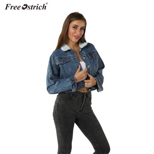ostrich womens jackets and coats 2020 winter warm jeans long sleeve button denim jacket jacket coat feminine coat n30, Black;brown
ostrich womens jackets and coats 2020 winter warm jeans long sleeve button denim jacket jacket coat feminine coat n30, Black;brown