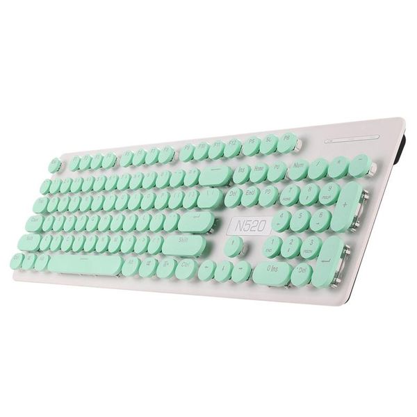 n520 keyboard and mouse set, 2.4g wireless keyboard and mouse, 104-key punk retro mechanical feel mouse
n520 keyboard and mouse set, 2.4g wireless keyboard and mouse, 104-key punk retro mechanical feel mouse