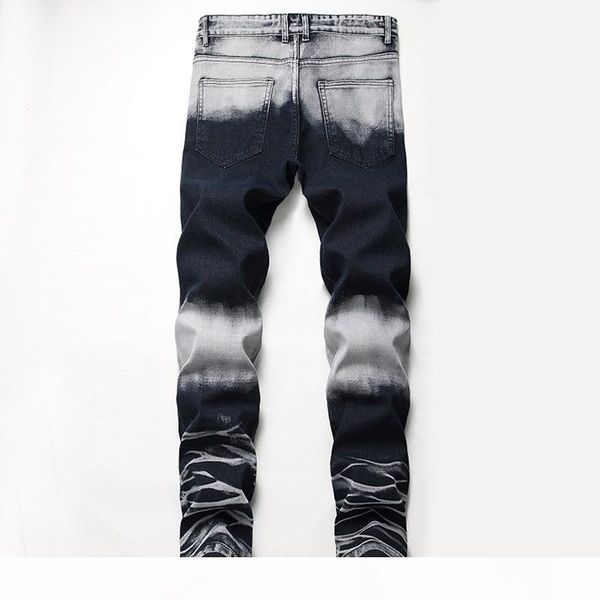 2019 new straight brand men ripped jeans trousers fashion brand design denim pants retro hole personality ripped jeans, Blue
2019 new straight brand men ripped jeans trousers fashion brand design denim pants retro hole personality ripped jeans, Blue
