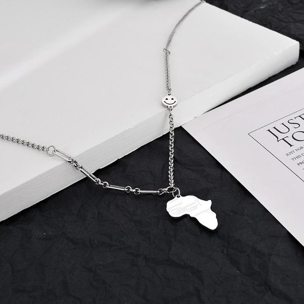 chains fashion men and women simple map plate pendant sweater chain clavicle necklace, Silver
chains fashion men and women simple map plate pendant sweater chain clavicle necklace, Silver