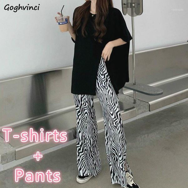 women sets solid side-slit short sleeve t-shirts chic zebra stripe thin pants summer womens all-match casual 2 pieces outfit new1, Gray
women sets solid side-slit short sleeve t-shirts chic zebra stripe thin pants summer womens all-match casual 2 pieces outfit new1, Gray