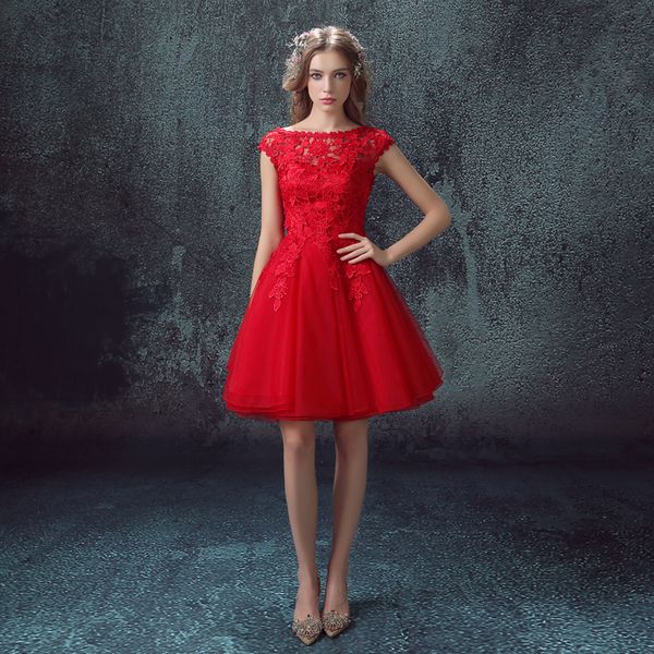 Robe de soiree short lace plus size red Elegant Evening Dress Formal Bride Wedding Banquet Vestidos de festa Party Prom Dress
Robe de soiree short lace plus size red Elegant Evening Dress Formal Bride Wedding Banquet Vestidos de festa Party Prom Dress