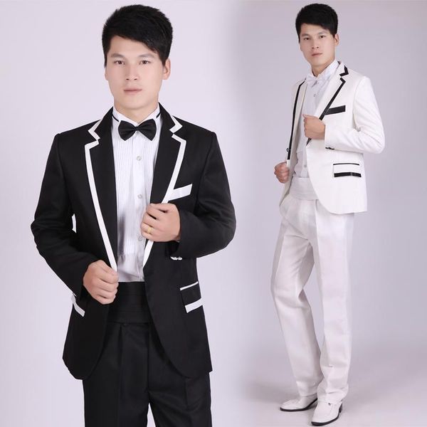 4 pic men's dresses men's gowns groom hosting costumes p studio troupe choir wedding theme, White;black
4 pic men's dresses men's gowns groom hosting costumes p studio troupe choir wedding theme, White;black