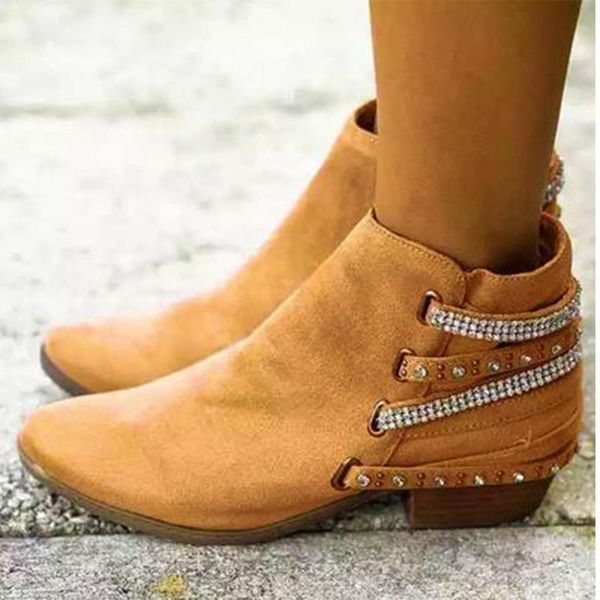 boots women's ankle 2021 women crystal flock low heels woman rivet pump ladies casual footwear female comfort shoe big size 43, Black
boots women's ankle 2021 women crystal flock low heels woman rivet pump ladies casual footwear female comfort shoe big size 43, Black