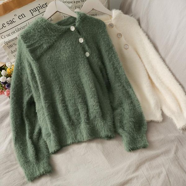 women's sweaters sweater irregular lapel loose and thin pullover long-sleeved 0923, White;black
women's sweaters sweater irregular lapel loose and thin pullover long-sleeved 0923, White;black