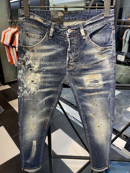 2019 mens distressed ripped biker jeans slim fit motorcycle biker denim for men fashion designer hip hop mens jeans good quality, Blue
2019 mens distressed ripped biker jeans slim fit motorcycle biker denim for men fashion designer hip hop mens jeans good quality, Blue