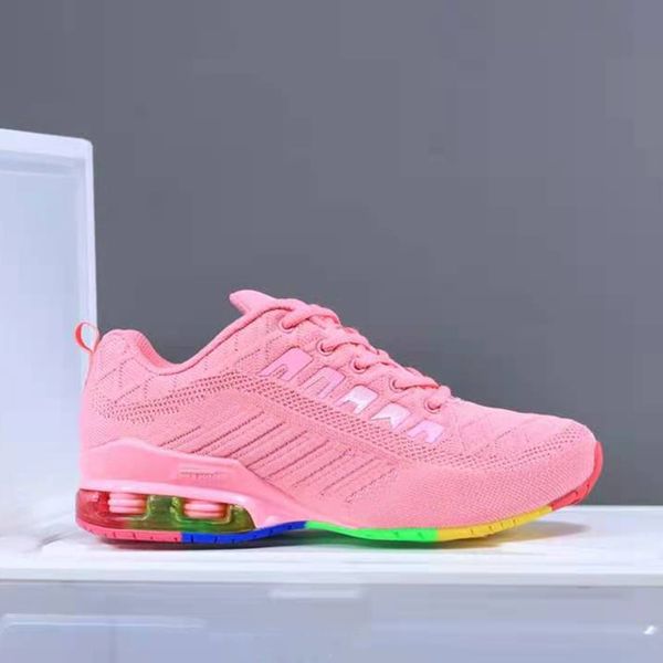 selling designer type 2019 cushion shox running shoes pink triple black rainbow bottoms breathable men women trainer sneakers
selling designer type 2019 cushion shox running shoes pink triple black rainbow bottoms breathable men women trainer sneakers