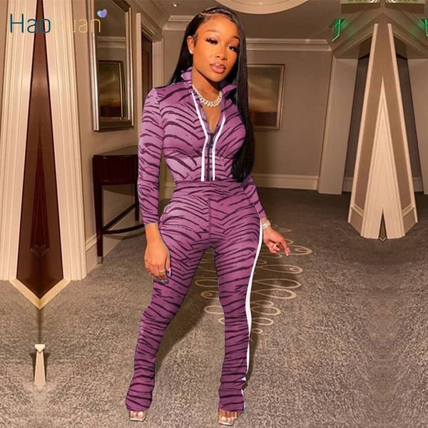 haoyuan leopard print two piece jumpsuit long sleeve zipper pant suit fall clothes for women matching sets club outfits 201007, Black;white
haoyuan leopard print two piece jumpsuit long sleeve zipper pant suit fall clothes for women matching sets club outfits 201007, Black;white