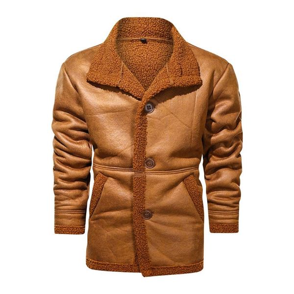 winter men's coat fashionsuede fur lapel motorcycle biker jacket warm thick fleece windproof jackets eu size, Black
winter men's coat fashionsuede fur lapel motorcycle biker jacket warm thick fleece windproof jackets eu size, Black