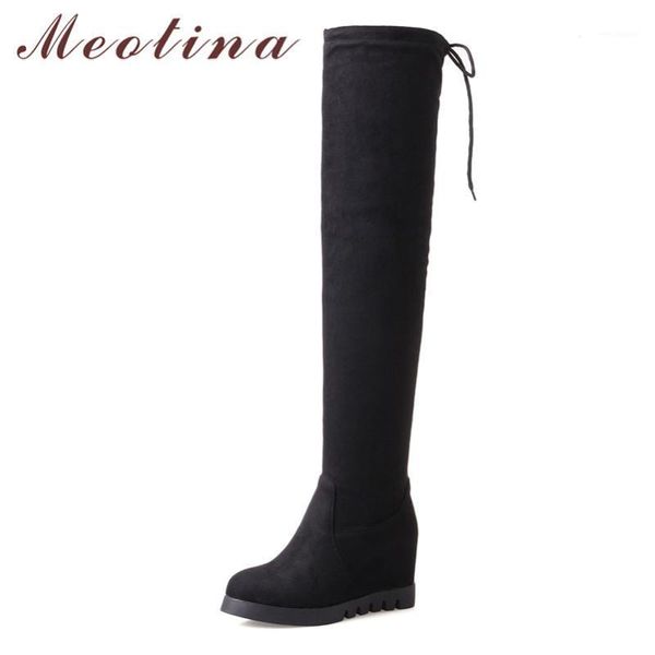 meotina winter thigh high boots women zipper height increasing high heels over the knee boots slim stretch shoes lady 34-431, Black
meotina winter thigh high boots women zipper height increasing high heels over the knee boots slim stretch shoes lady 34-431, Black