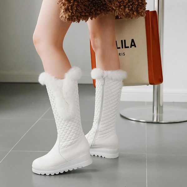 boots shoes black pink white winter warm plush knee high women comfy flat heel snow slip on platform woman long 2021 
boots shoes black pink white winter warm plush knee high women comfy flat heel snow slip on platform woman long 2021