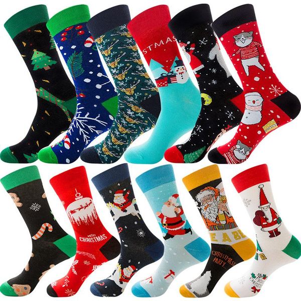 men's socks cotton christmas male funny santa claus tree snow elk men harajuku year sokken, Black
men's socks cotton christmas male funny santa claus tree snow elk men harajuku year sokken, Black