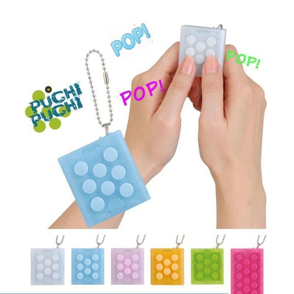 wholesale kid 6 colors endless pop pinch bubble wrap key chain relieves stress sounding squeeze decompression toy
wholesale kid 6 colors endless pop pinch bubble wrap key chain relieves stress sounding squeeze decompression toy