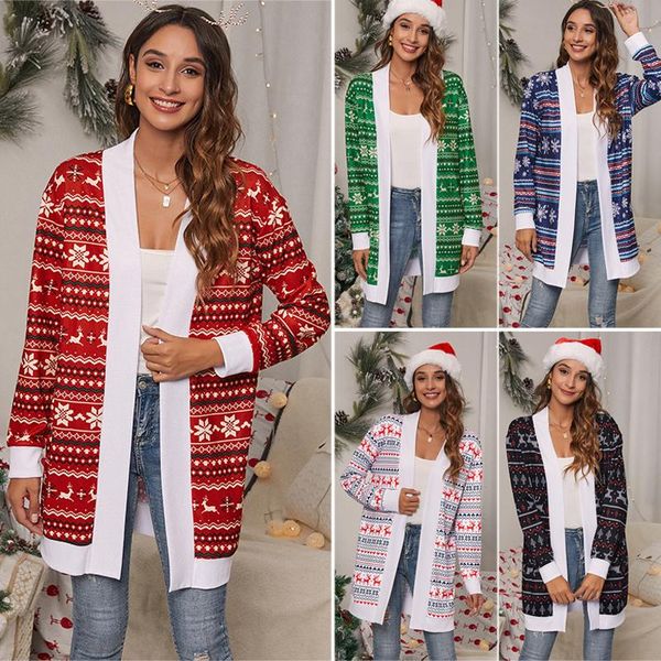 women's christmas reindeer pattern open front long sleeve cardigan xmas printing knit sweater coat ty66, Tan;black
women's christmas reindeer pattern open front long sleeve cardigan xmas printing knit sweater coat ty66, Tan;black