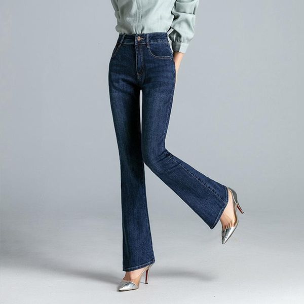 women's jeans mujer autumn winter woman flared high waist vintage slim pants women plus size jean femme trousers, Blue
women's jeans mujer autumn winter woman flared high waist vintage slim pants women plus size jean femme trousers, Blue