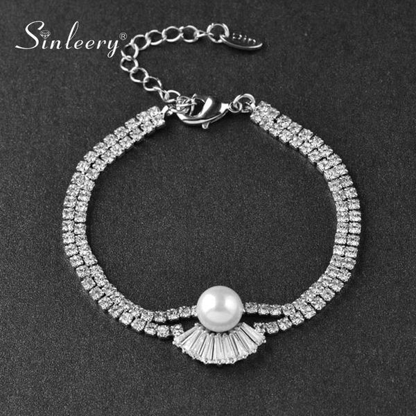 sinleery charm full cubic zirconia four-leaf flower bracelets bangle for women rose gold color jewelry sl243 ssg, Black
sinleery charm full cubic zirconia four-leaf flower bracelets bangle for women rose gold color jewelry sl243 ssg, Black
