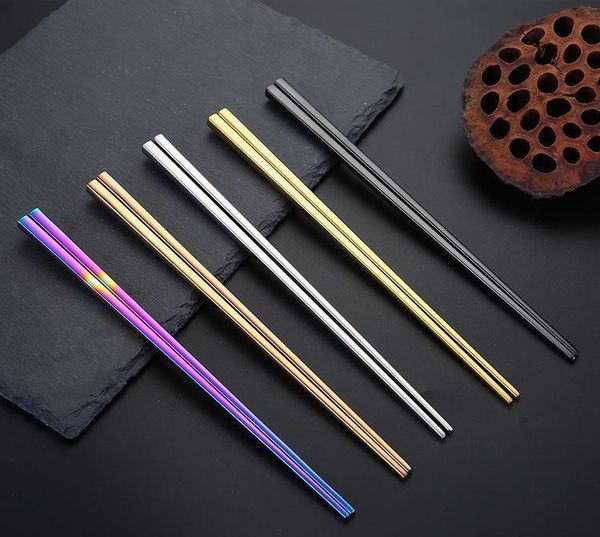 304 stainless steel chopsticks vacuum plating colorful square chopsticks good quality gold rainbow black ch jlldrq lucky2005
304 stainless steel chopsticks vacuum plating colorful square chopsticks good quality gold rainbow black ch jlldrq lucky2005