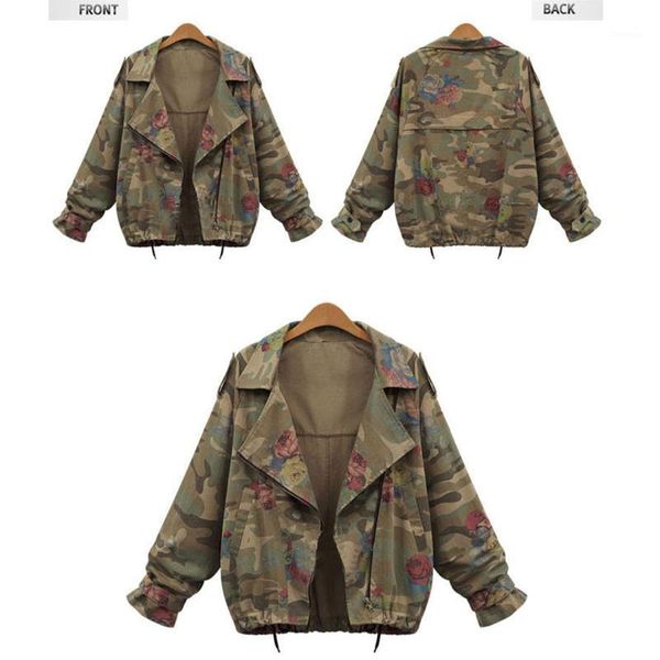 yjsfg house vintage women jackets fashion epaulet casual coats autumn loose batwing sleeve camouflage slim floral jacket zipper1, Black;brown
yjsfg house vintage women jackets fashion epaulet casual coats autumn loose batwing sleeve camouflage slim floral jacket zipper1, Black;brown