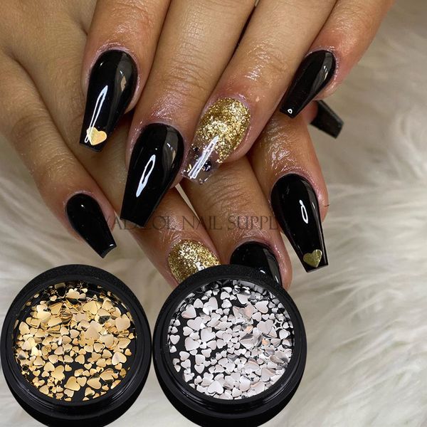 1 box stickers & decals metal nail art decoration mixed size rose gold silver heart rhinestones manicure nail design decorations, Black
1 box stickers & decals metal nail art decoration mixed size rose gold silver heart rhinestones manicure nail design decorations, Black
