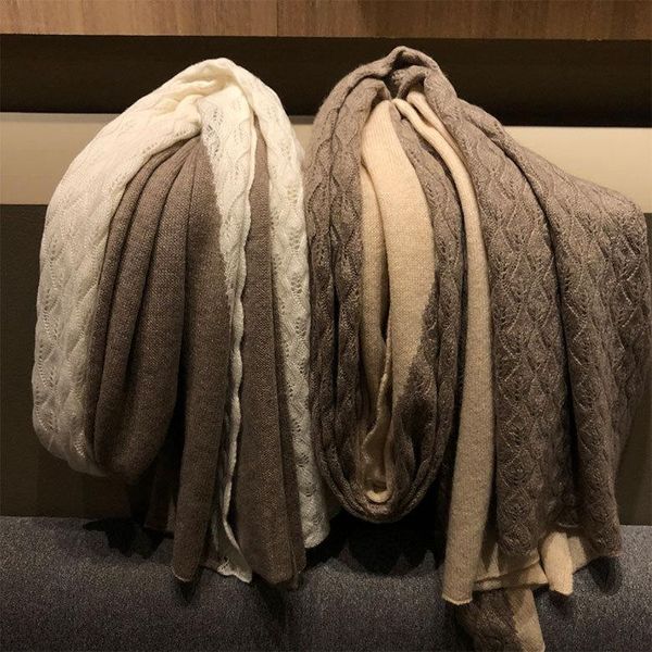 scarves 100% cashmere scarf women knitted autumn and winter warm ladies wool, Blue;gray
scarves 100% cashmere scarf women knitted autumn and winter warm ladies wool, Blue;gray