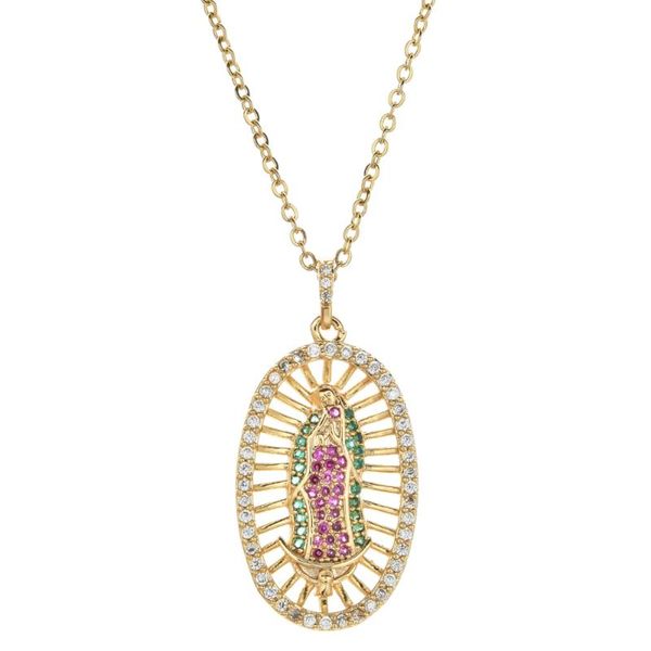 virgin mary pendant necklace for women gold color cz crystal stainless steel jewelry wholesale colar chain cross trendy gift, Silver
virgin mary pendant necklace for women gold color cz crystal stainless steel jewelry wholesale colar chain cross trendy gift, Silver